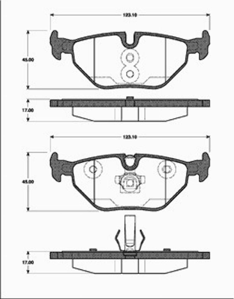 SBS 1501221524 - Kit de plaquettes de frein, frein à disque cwaw.fr