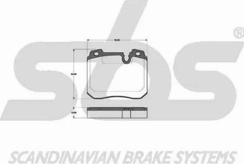 SBS 1501221522 - Kit de plaquettes de frein, frein à disque cwaw.fr