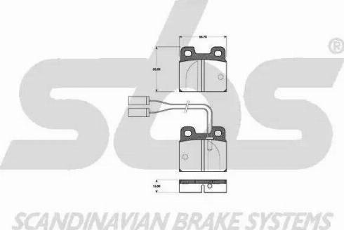 SBS 1501221006 - Kit de plaquettes de frein, frein à disque cwaw.fr