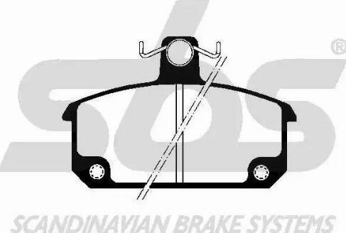 SBS 1501223912 - Kit de plaquettes de frein, frein à disque cwaw.fr
