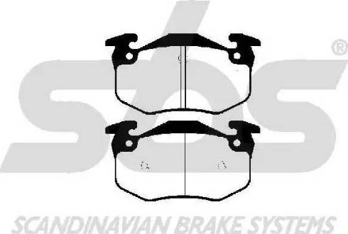 SBS 1501223927 - Kit de plaquettes de frein, frein à disque cwaw.fr