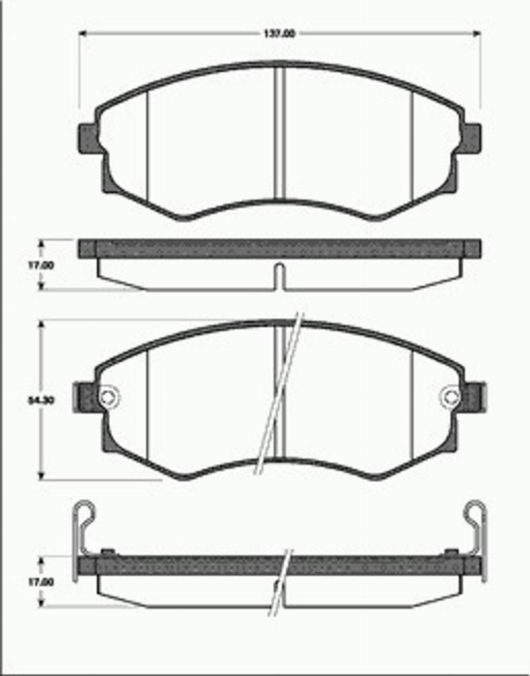 SBS 1501223401 - Kit de plaquettes de frein, frein à disque cwaw.fr