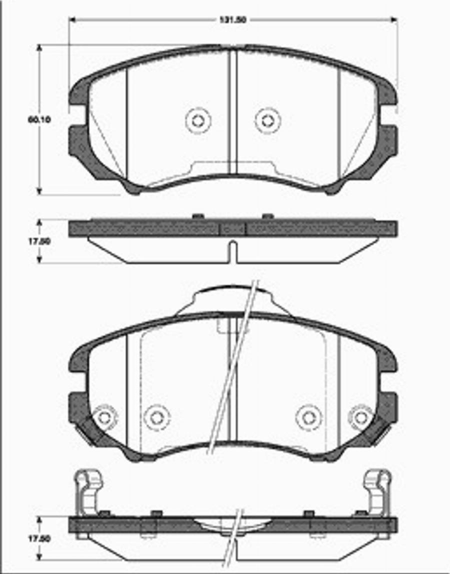 SBS 1501223425 - Kit de plaquettes de frein, frein à disque cwaw.fr