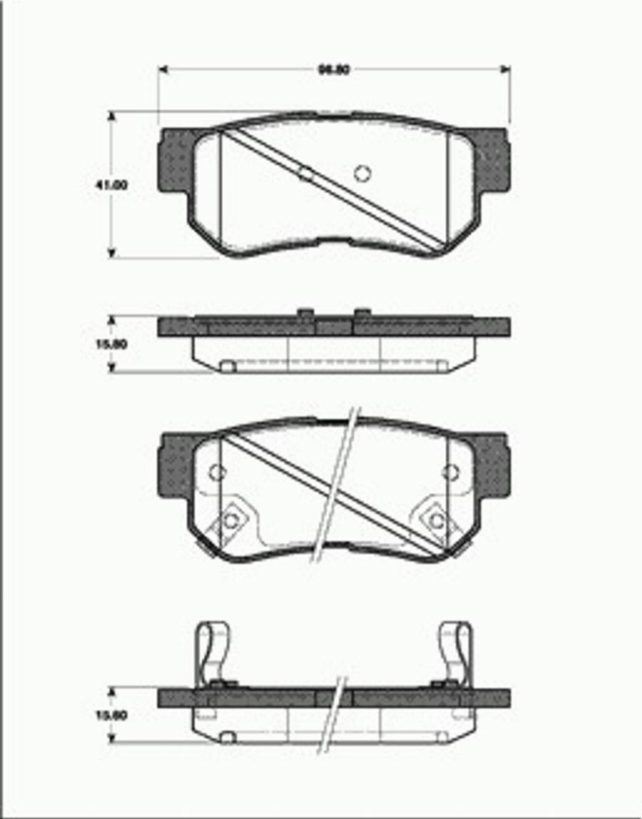 SBS 1501223421 - Kit de plaquettes de frein, frein à disque cwaw.fr