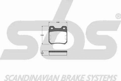 SBS 1501223603 - Kit de plaquettes de frein, frein à disque cwaw.fr