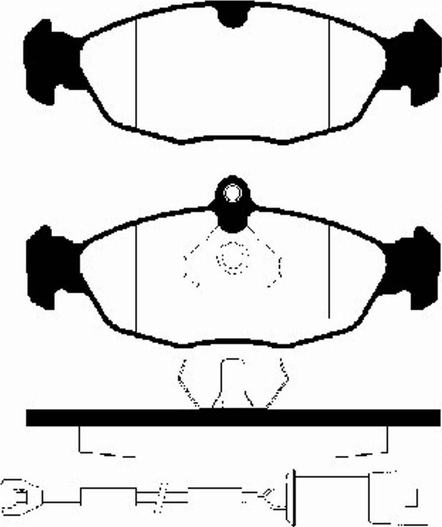 SBS 1501223614 - Kit de plaquettes de frein, frein à disque cwaw.fr