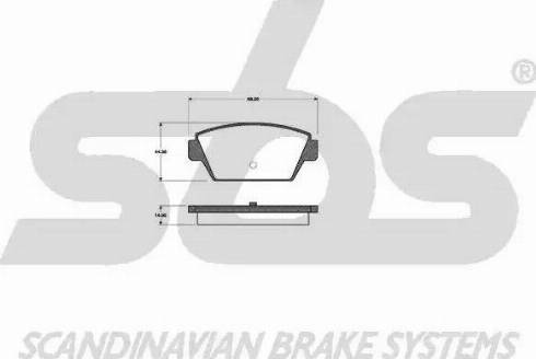 SBS 1501223009 - Kit de plaquettes de frein, frein à disque cwaw.fr