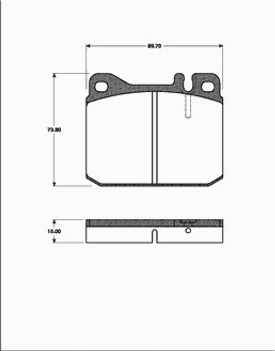 SBS 1501223303 - Kit de plaquettes de frein, frein à disque cwaw.fr