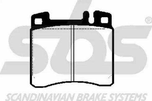 SBS 1501223324 - Kit de plaquettes de frein, frein à disque cwaw.fr