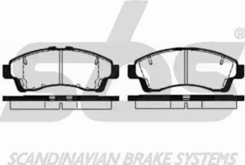 SBS 1501223246 - Kit de plaquettes de frein, frein à disque cwaw.fr