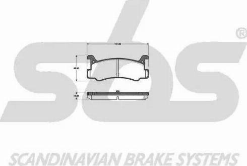 SBS 1501223215 - Kit de plaquettes de frein, frein à disque cwaw.fr