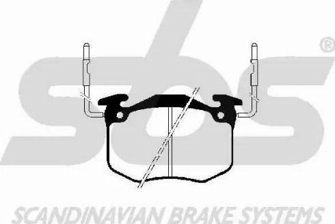 SBS 1501223710 - Kit de plaquettes de frein, frein à disque cwaw.fr