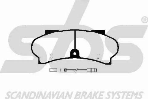 SBS 1501223724 - Kit de plaquettes de frein, frein à disque cwaw.fr