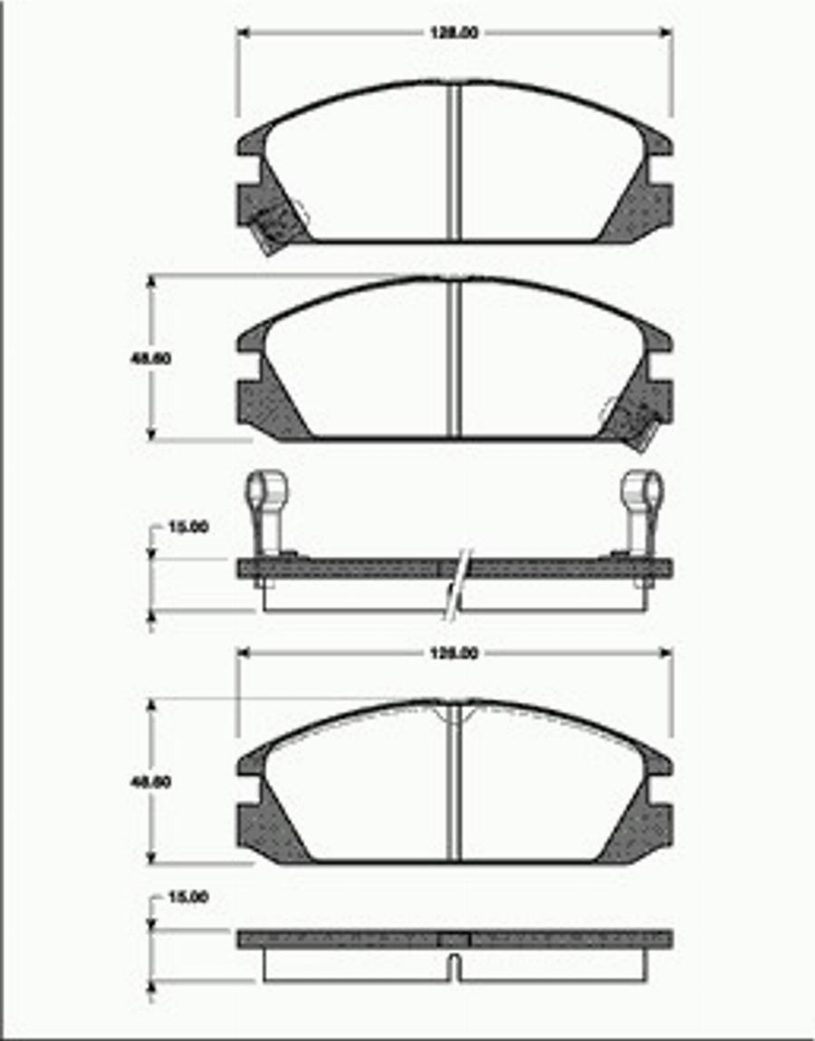 SBS 1501222607 - Kit de plaquettes de frein, frein à disque cwaw.fr