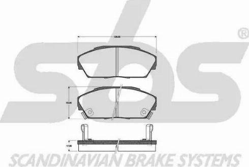 SBS 1501222612 - Kit de plaquettes de frein, frein à disque cwaw.fr