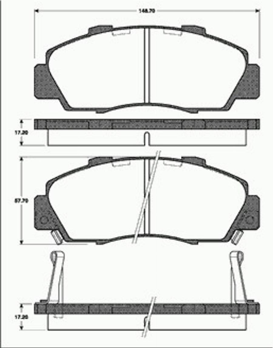 SBS 1501222632 - Kit de plaquettes de frein, frein à disque cwaw.fr