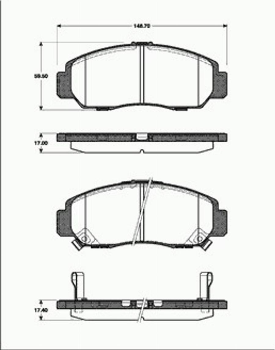 SBS 1501222637 - Kit de plaquettes de frein, frein à disque cwaw.fr