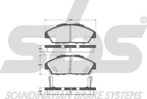 SBS 1501222624 - Kit de plaquettes de frein, frein à disque cwaw.fr