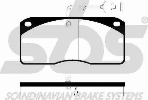 SBS 1501222344 - Kit de plaquettes de frein, frein à disque cwaw.fr