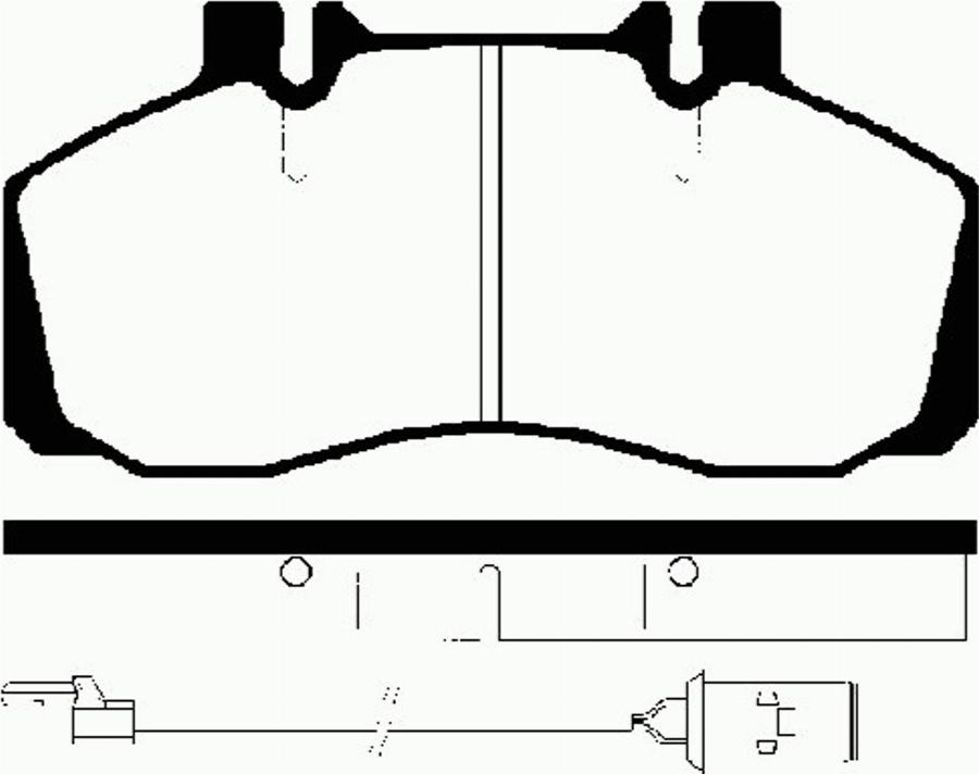 SBS 1501222353 - Kit de plaquettes de frein, frein à disque cwaw.fr