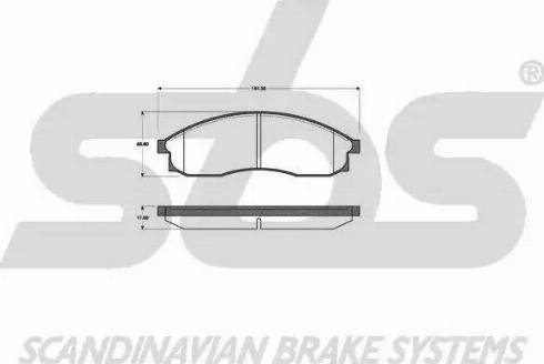 SBS 1501222250 - Kit de plaquettes de frein, frein à disque cwaw.fr