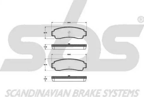 SBS 1501222218 - Kit de plaquettes de frein, frein à disque cwaw.fr