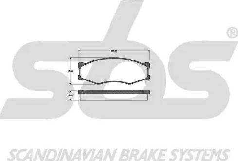 SBS 1501222212 - Kit de plaquettes de frein, frein à disque cwaw.fr