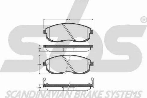 SBS 1501222223 - Kit de plaquettes de frein, frein à disque cwaw.fr