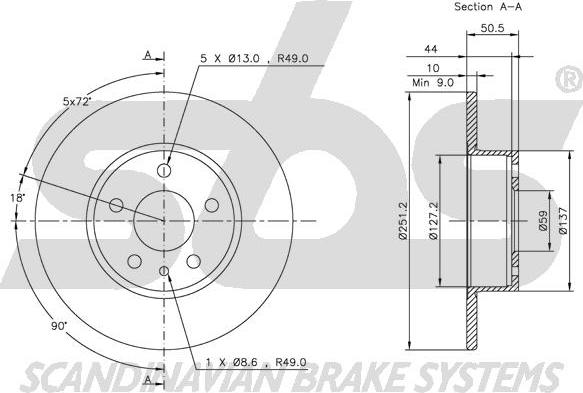 SBS 1815319926 - Disque de frein cwaw.fr