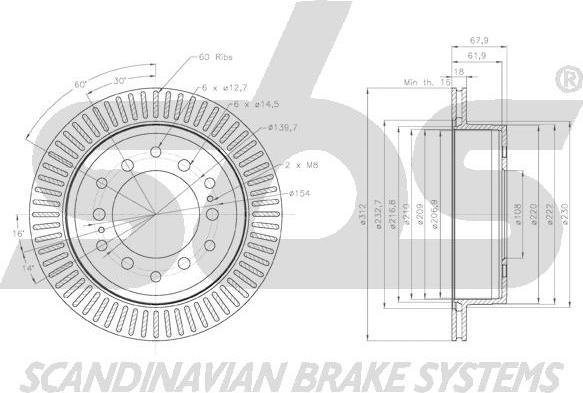 SBS 18153145177 - Disque de frein cwaw.fr