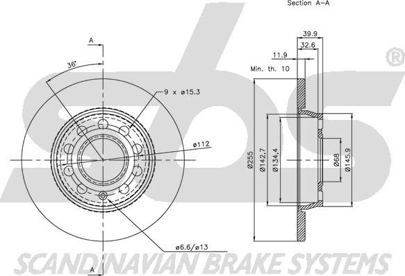 SBS 1815314782 - Disque de frein cwaw.fr