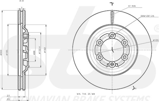 SBS 1815311405 - Disque de frein cwaw.fr