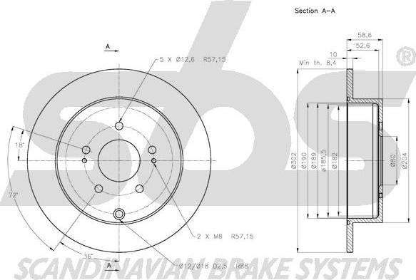 SBS 1815313053 - Disque de frein cwaw.fr