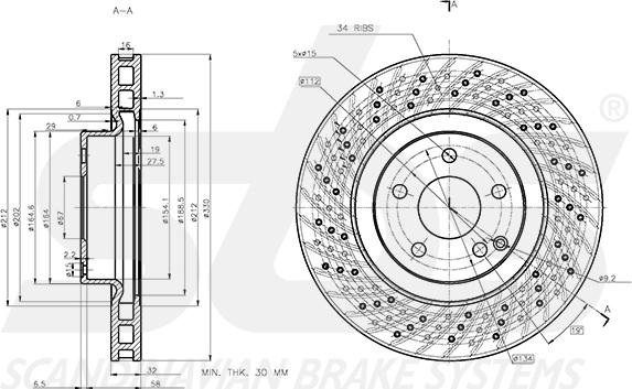 SBS 18153133147 - Disque de frein cwaw.fr