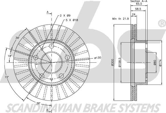 SBS 1815209946 - Disque de frein cwaw.fr