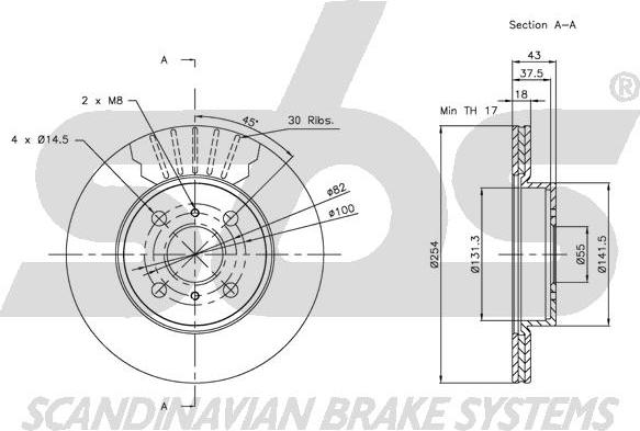 SBS 1815314563 - Disque de frein cwaw.fr