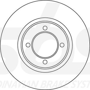 SBS 1815204518 - Disque de frein cwaw.fr