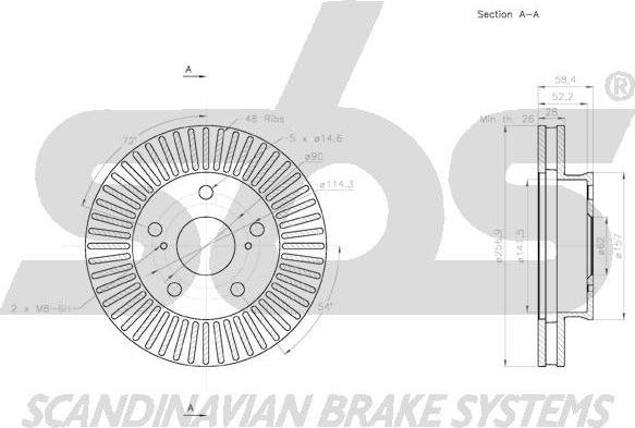 SBS 18153145138 - Disque de frein cwaw.fr