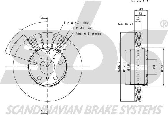 SBS 1815204534 - Disque de frein cwaw.fr