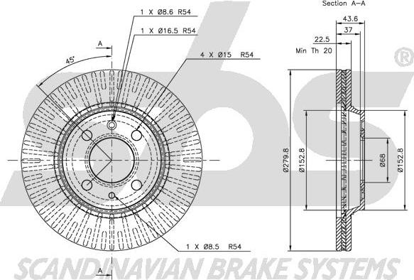 SBS 1815204105 - Disque de frein cwaw.fr