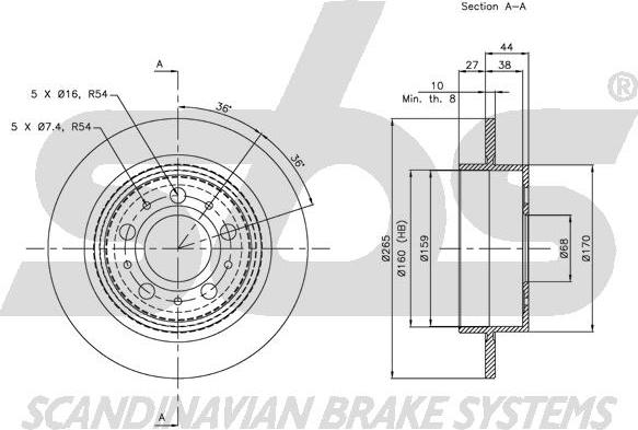 SBS 1815204844 - Disque de frein cwaw.fr