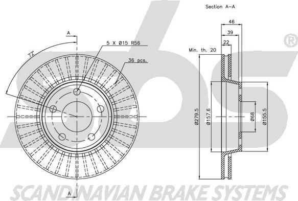 SBS 1815204752 - Disque de frein cwaw.fr