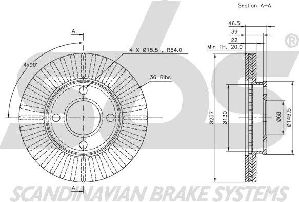 SBS 1815204719 - Disque de frein cwaw.fr