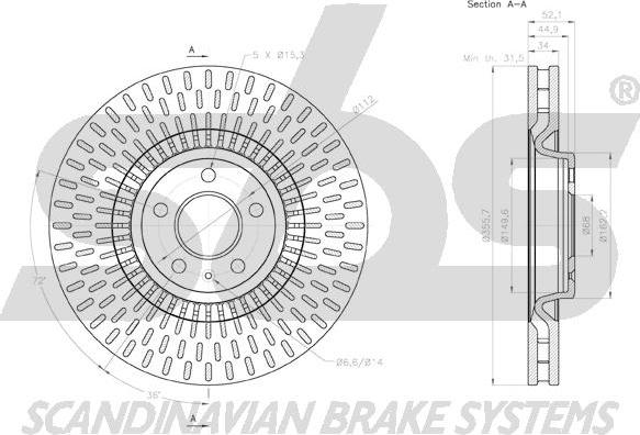 SBS 18152047155 - Disque de frein cwaw.fr