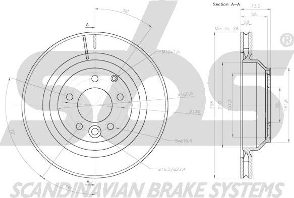 SBS 18153147138 - Disque de frein cwaw.fr