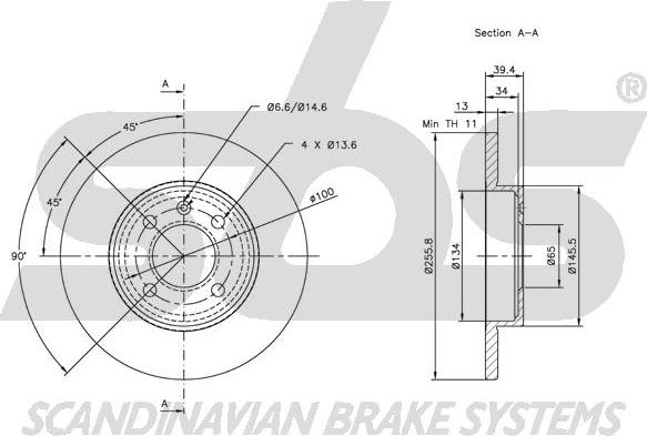 SBS 1815204728 - Disque de frein cwaw.fr