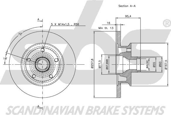 SBS 1815204727 - Disque de frein cwaw.fr