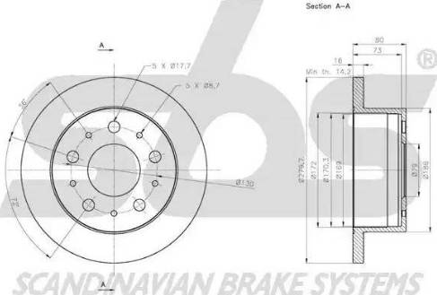 SBS 1815311945 - Disque de frein cwaw.fr