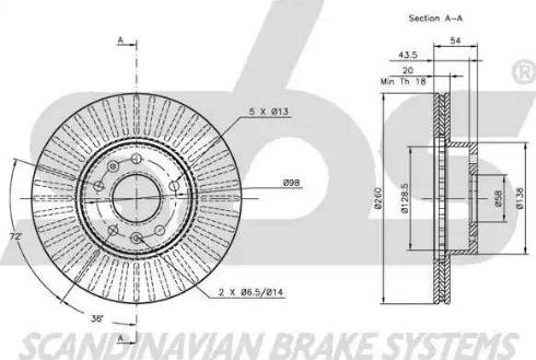 SBS 1815311906 - Disque de frein cwaw.fr