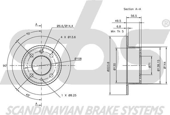 SBS 1815201914 - Disque de frein cwaw.fr